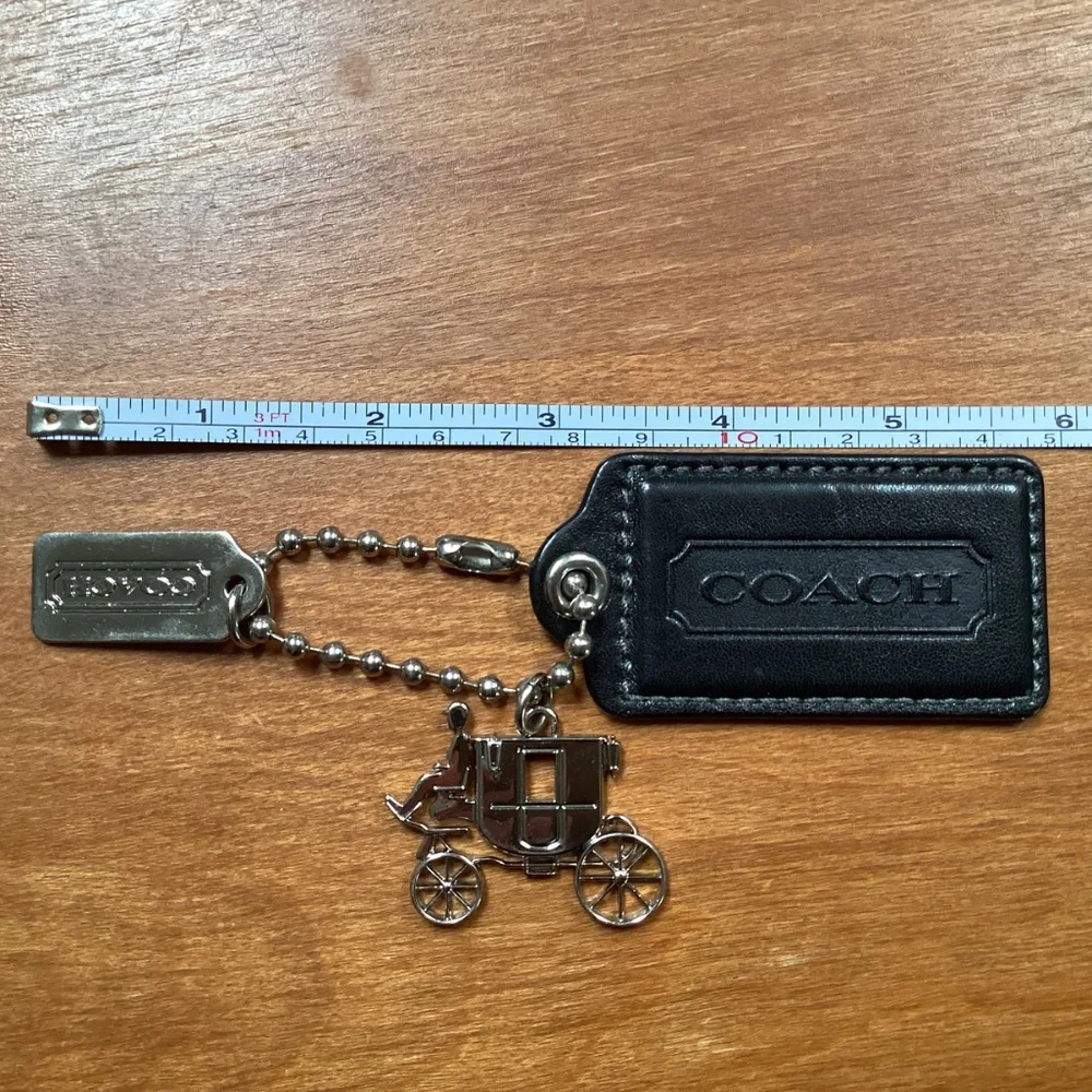 Coach leather silver